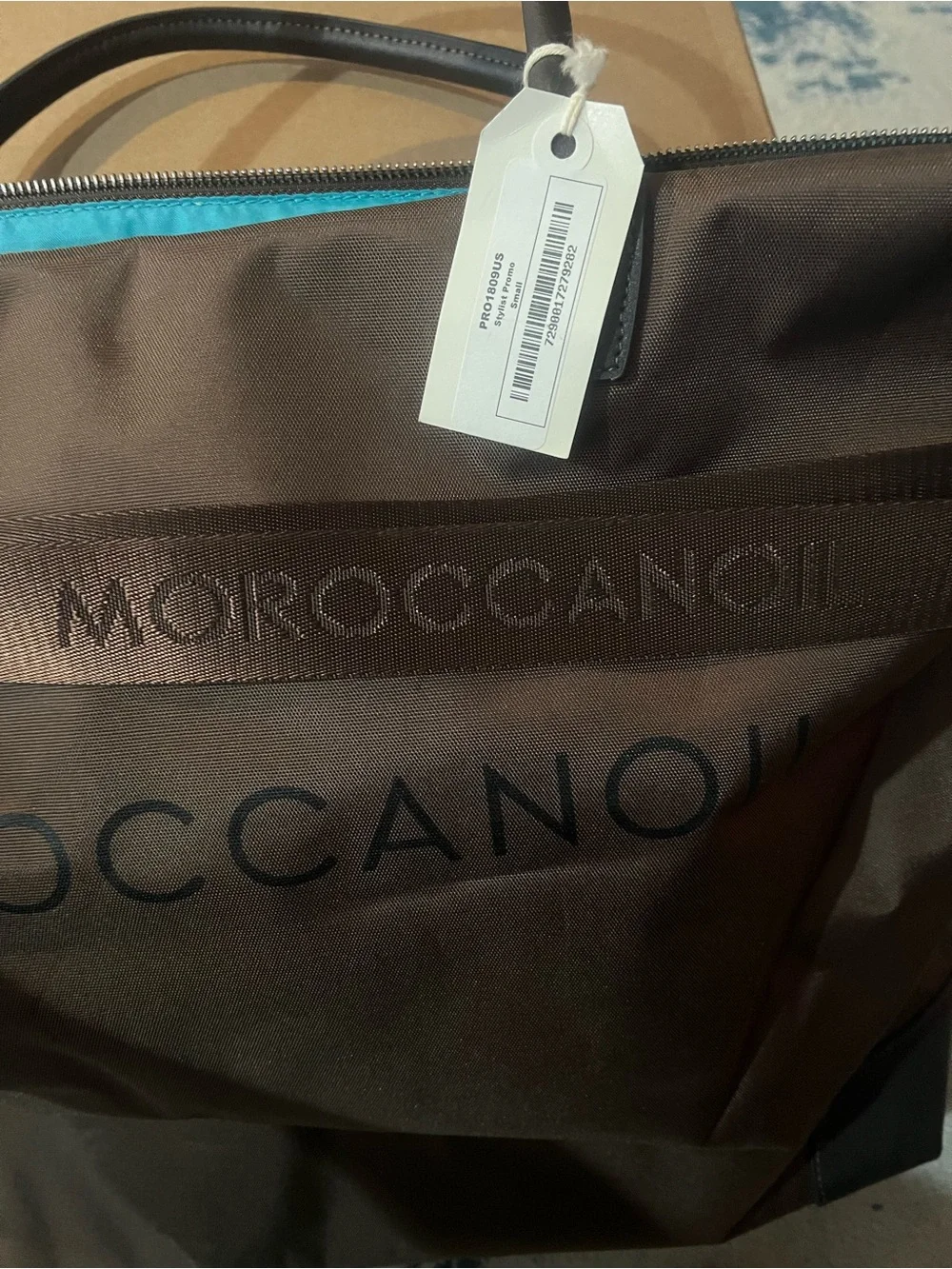 BRAND NEW! MoroccanOil JUMBO Brown (Weekender/Carryall) Bag
